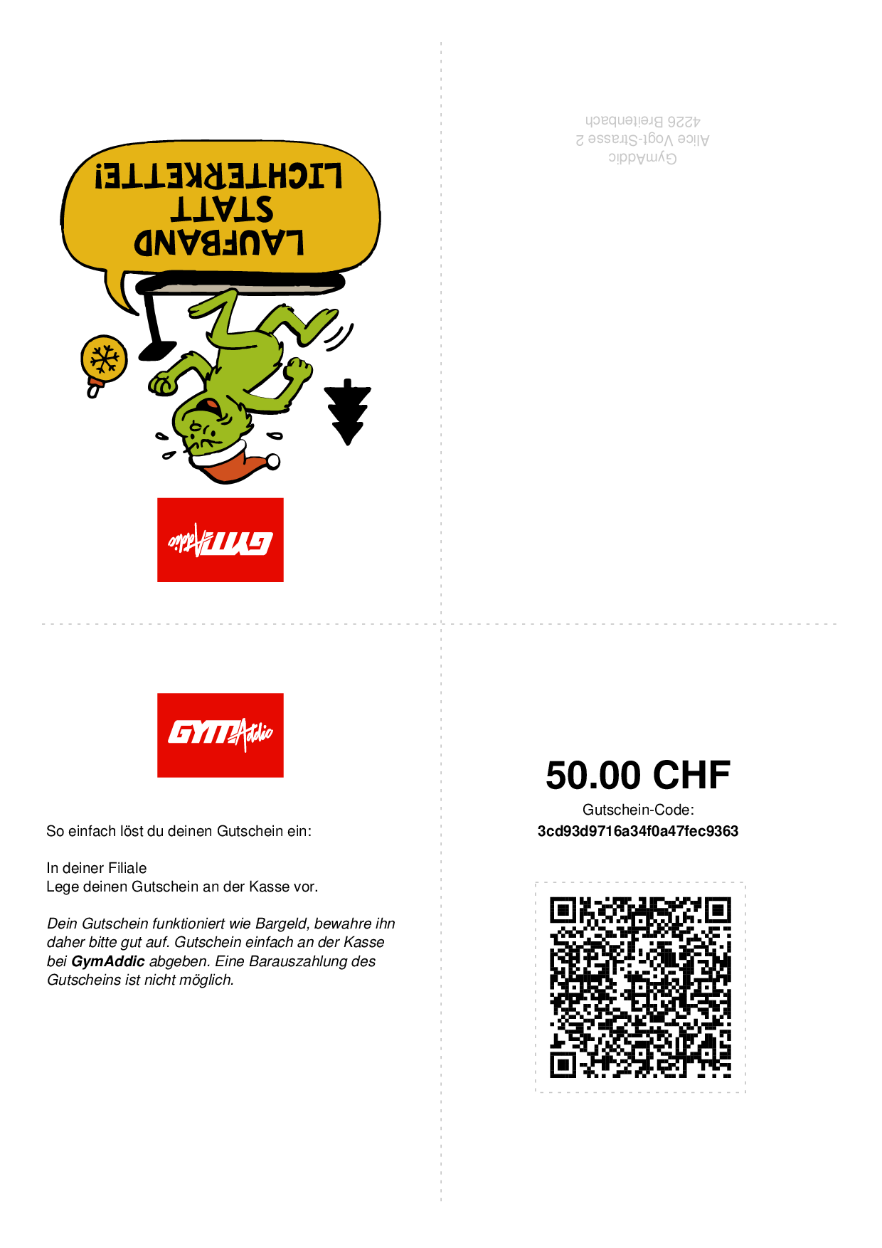 Grinch Laufband
